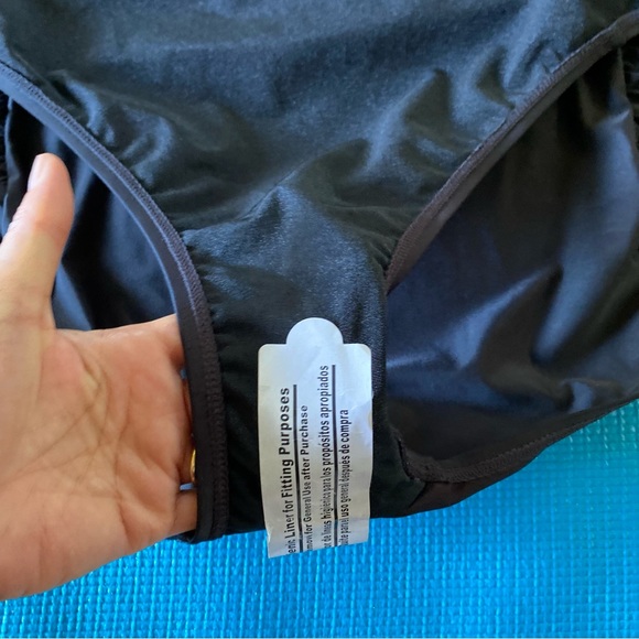 NEW Terra & Sky Women's Black Solid Highwaist Swimsuit Bottom Plus SZ 5X 32W-34W - Picture 10 of 16